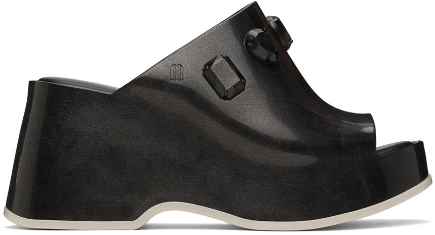 Oblačila UNDERCOVER UNDERCOVER Melissa Edition Patty Stones Mules Črna | 35846, 0
