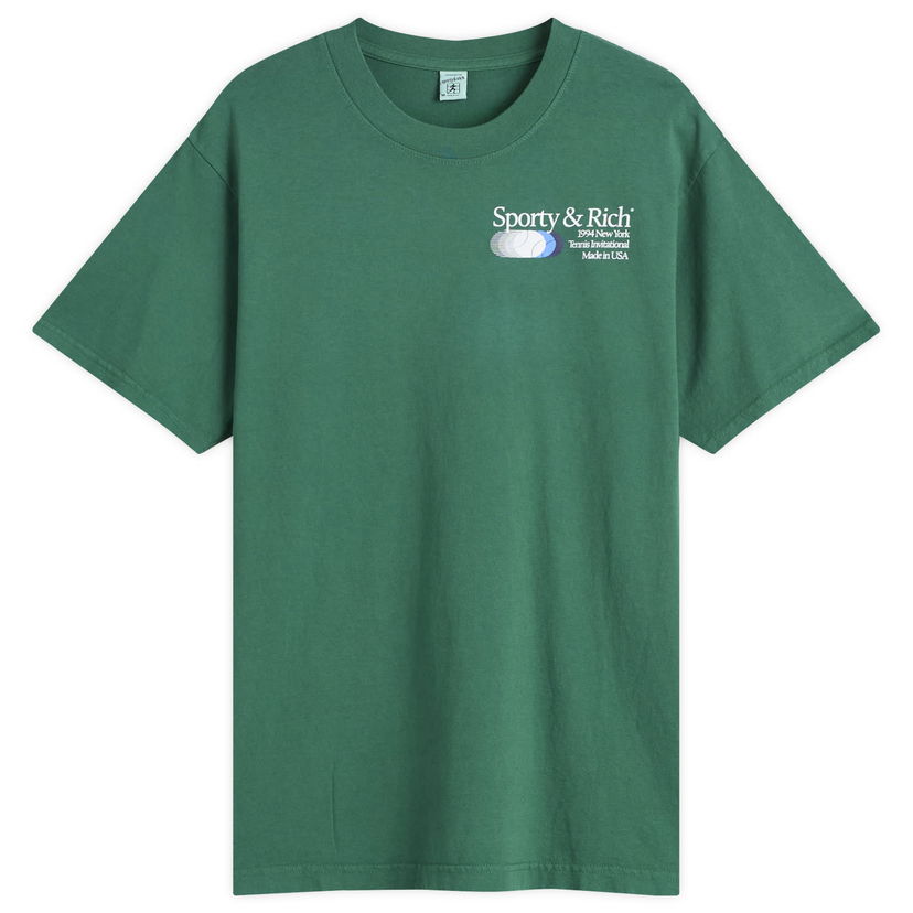 Majica Sporty & Rich Invitational T-Shirt, Size Large Zelena | TO043621168GR03