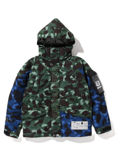 Jakna BAPE Undefeated x Color Camo Snowboard Down Jacket Zelena | 1I73-144-902