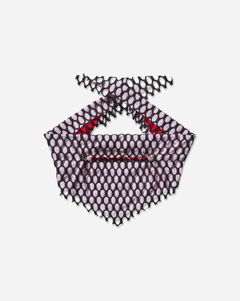 Ogrlica KIKO KOSTADINOV Armantrout Pearl Necklace with Pink Stripes and Red Pearls Roza | KKWAW25NL01 155