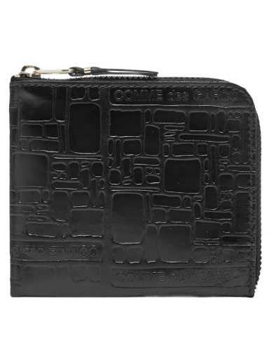 Denarnica Comme des Garçons Embossed Logo Wallet Črna | SA3100EL-1