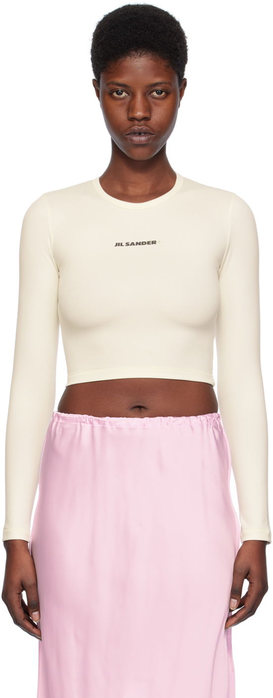 Majica Jil Sander Tangle Top Bež | J40SD0111_J20143