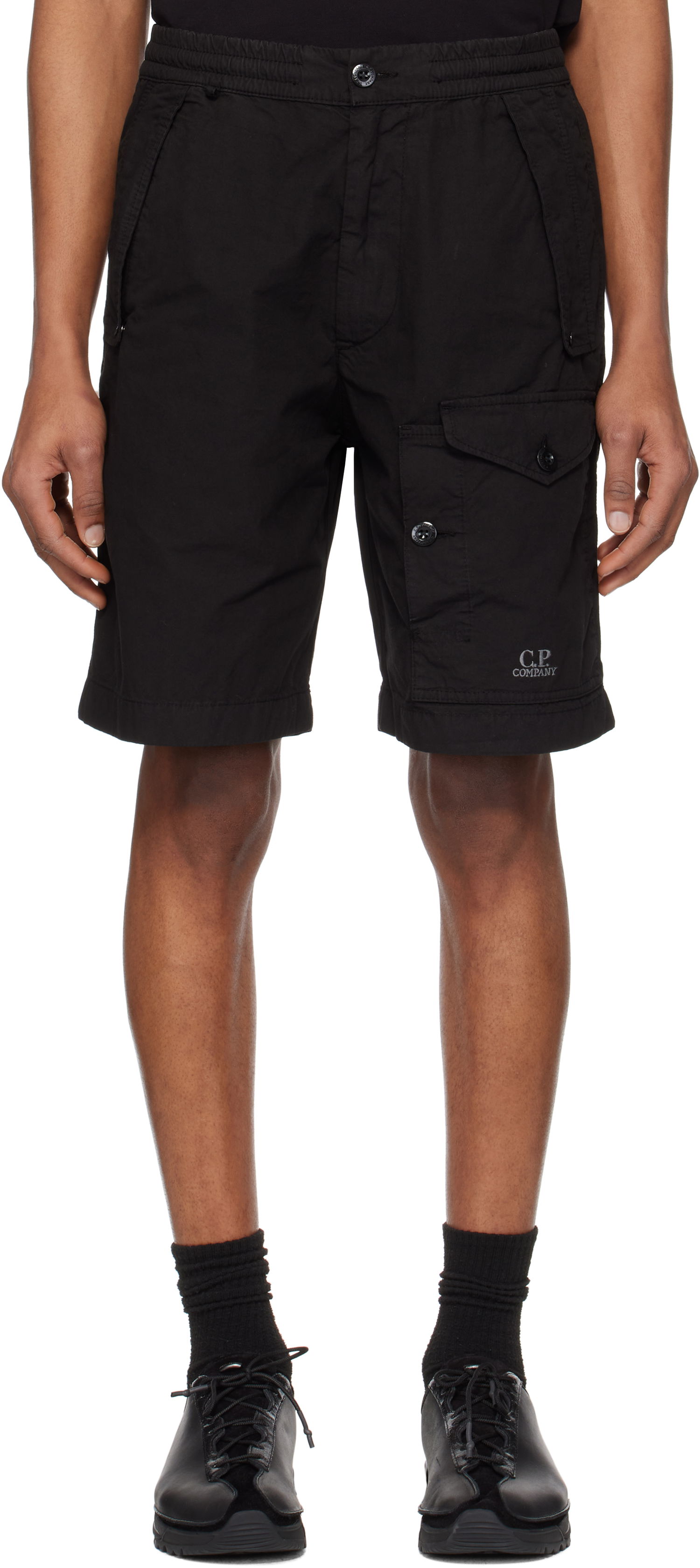 Kratke hlače C.P. Company C.P. Company Microreps Cargo Shorts Črna | 18CMBE060A-006475G, 0