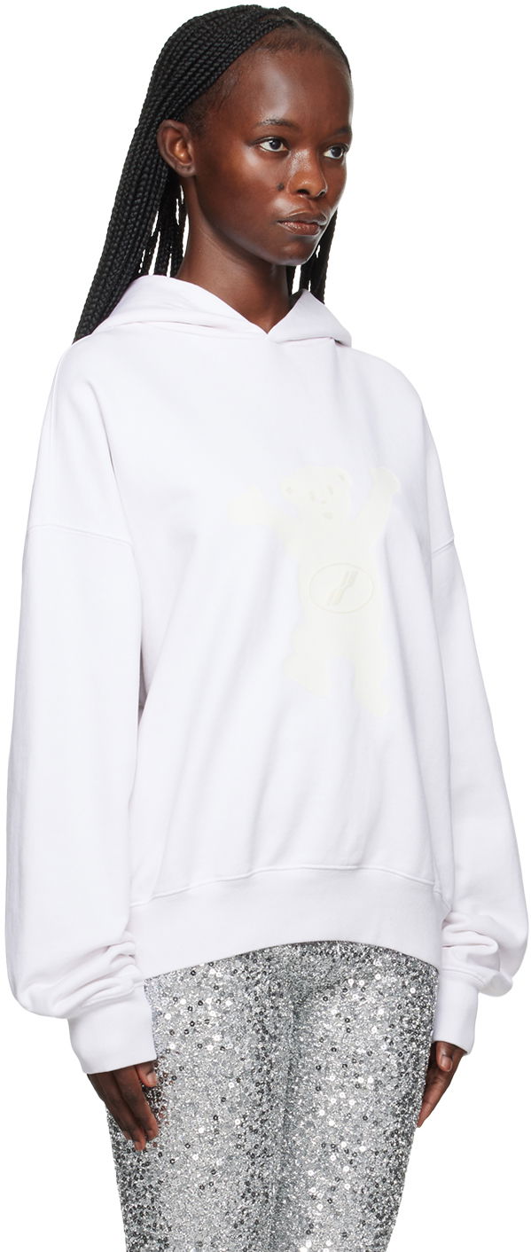 Pulover We11done We11done Printed Hoodie Bela | WD-TH3-22-727-U-IV, 1