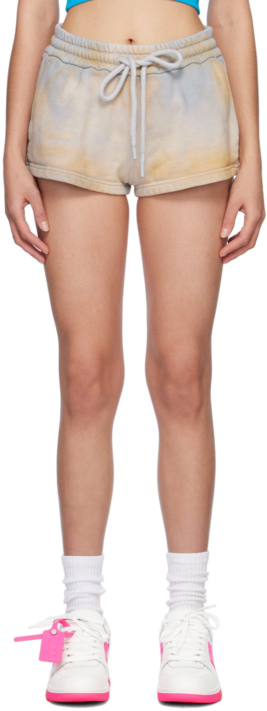 Kratke hlače Off-White Beige & Blue Shorts Bež | OWCI003S23JER0016100