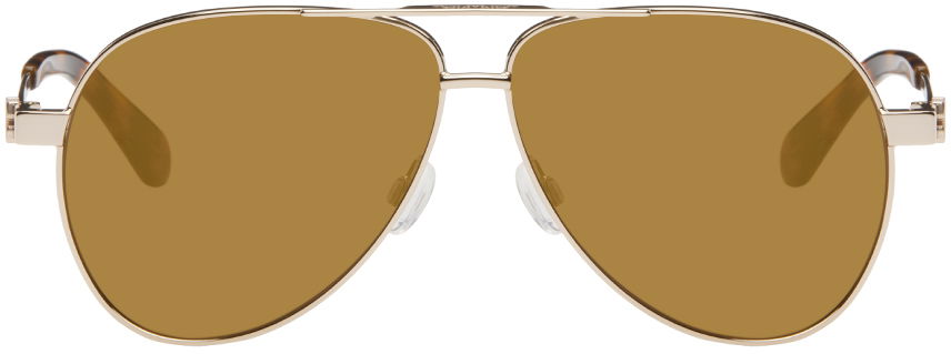 Sončna očala Off-White Gold Ruston Sunglasses Rumena | OERI132S24MET0017676, 0