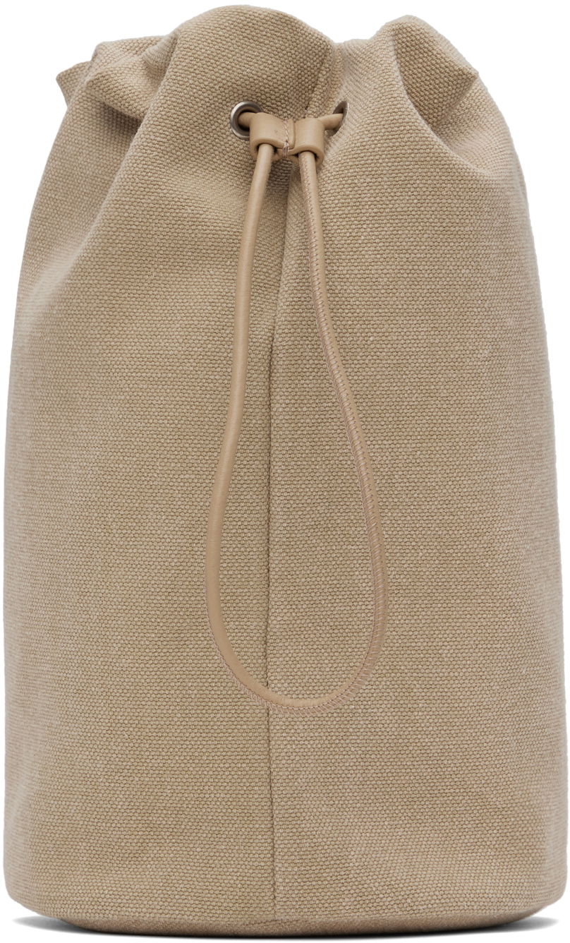 Tote bag The Row Drawstring Canvas Pouch Bež | W1336-W763