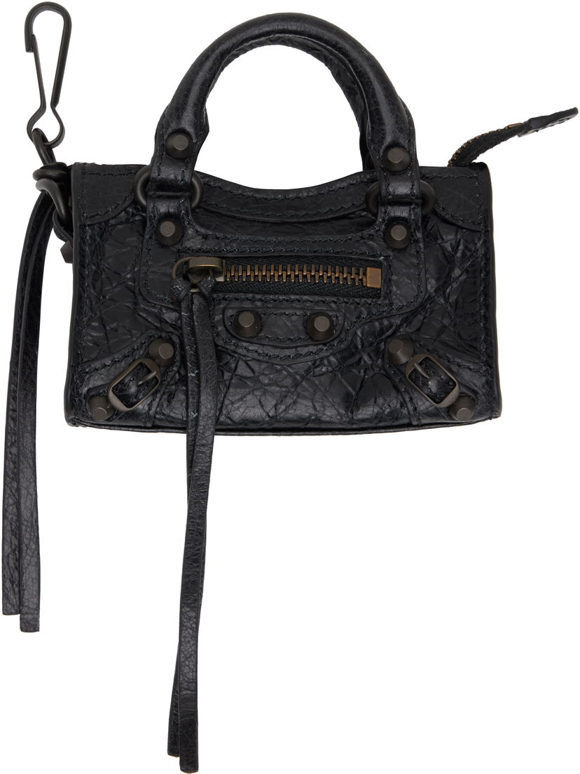 Obeski za ključe Balenciaga Balenciaga 'Le City' Micro Bag Charm Črna | 819471 2ABEK