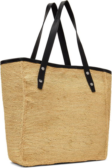 Tote bag rag & bone rag & bone Daily Leather-Trimmed Straw Tote Bež | WHH24S1004TN04, 1