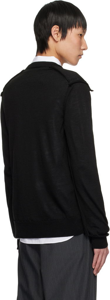 Pleteni pulover Comme des Garçons Crewneck Sweater Črna | DO-N007-051, 2