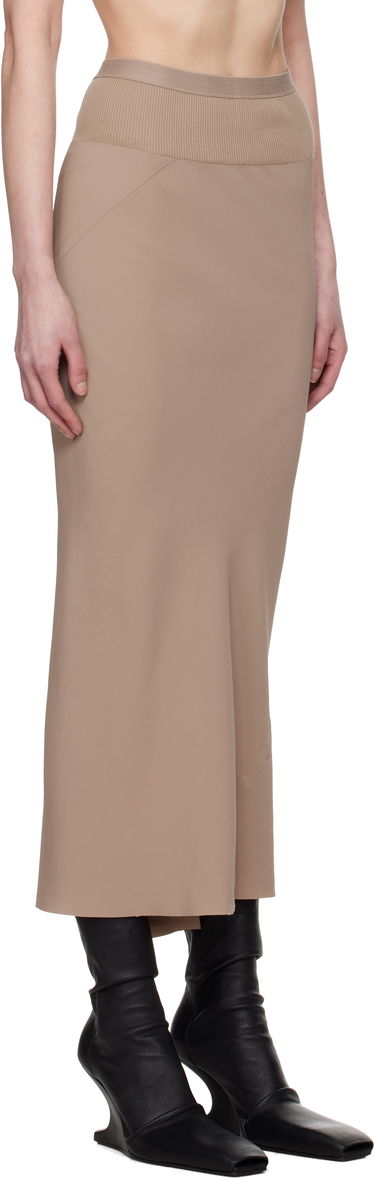 Krila Rick Owens Rick Owens Hollywood Calf Bias Maxi Skirt Bež | RP01E7334 CC, 1
