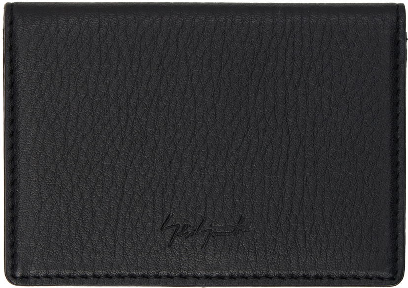 Denarnica Yohji Yamamoto Black discord Logo Card Holder Črna | DA-A95-790