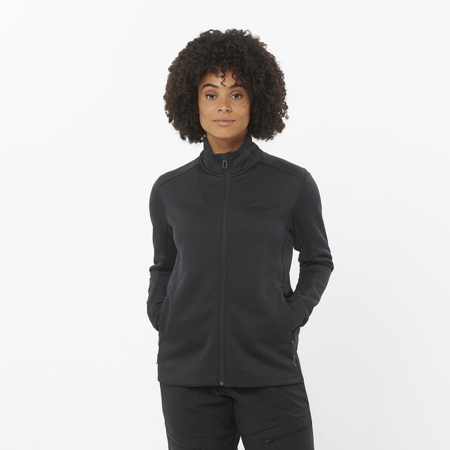 Pulover Salomon Warm Fleece Jacket Črna | LC2294000