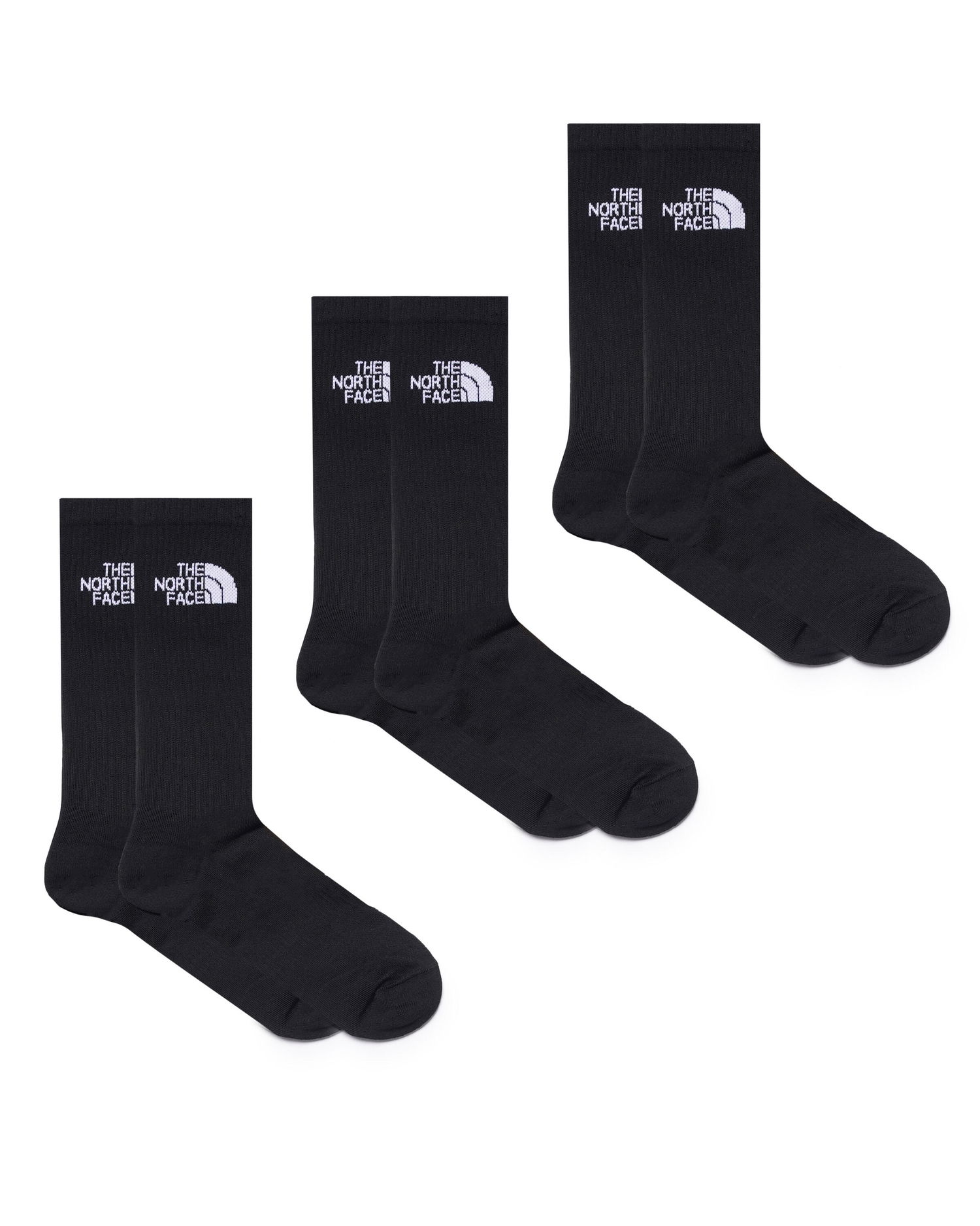 Nogavice The North Face Multi Sport Cush Crew Sock 3-Pack Črna | NF0A882HJK31, 0