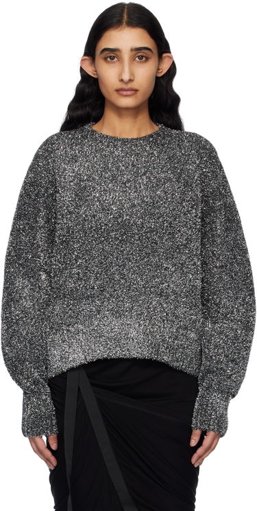 Pleteni pulover Helmut Lang Helmut Lang Apex Lurex Crew Sweater Kovinski | O10HW706, 0