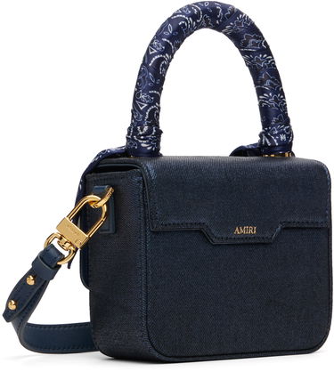 Torbica AMIRI 'MA' Denim Micro Bag Mornarica | AWBGTH1085, 2