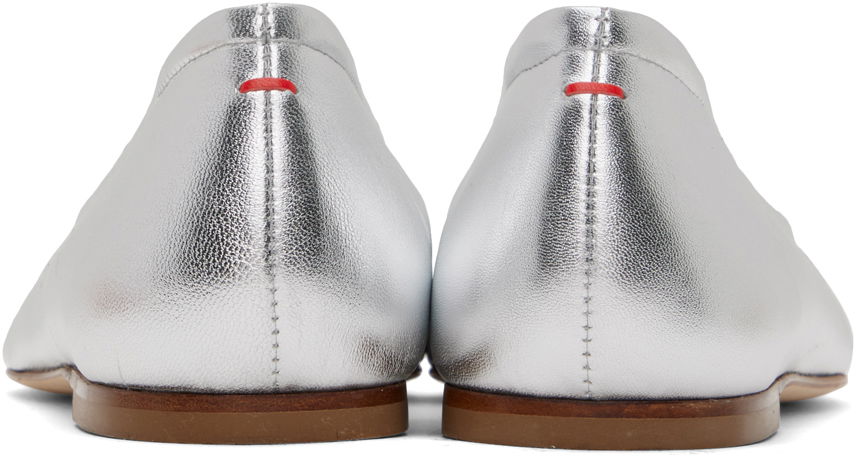 Oblačila Aeyde Aeyde Delfina Ballerina Flats Kovinski | A11-FL-MNLR08FL17-SS24-920-051, 1