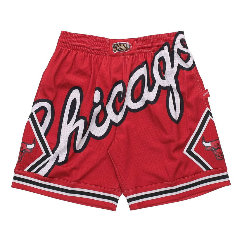 Kratke hlače Mitchell & Ness Mitchell & Ness Bulls Big Face 2.0 Shorts Rdeča | SHORBW19147-CBURED1