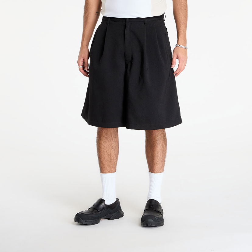 Kratke hlače Comme des Garçons Comme des Garçons SHIRT Short Pleated Trousers With Patch Pockets Črna | FP-P502-W25 Black