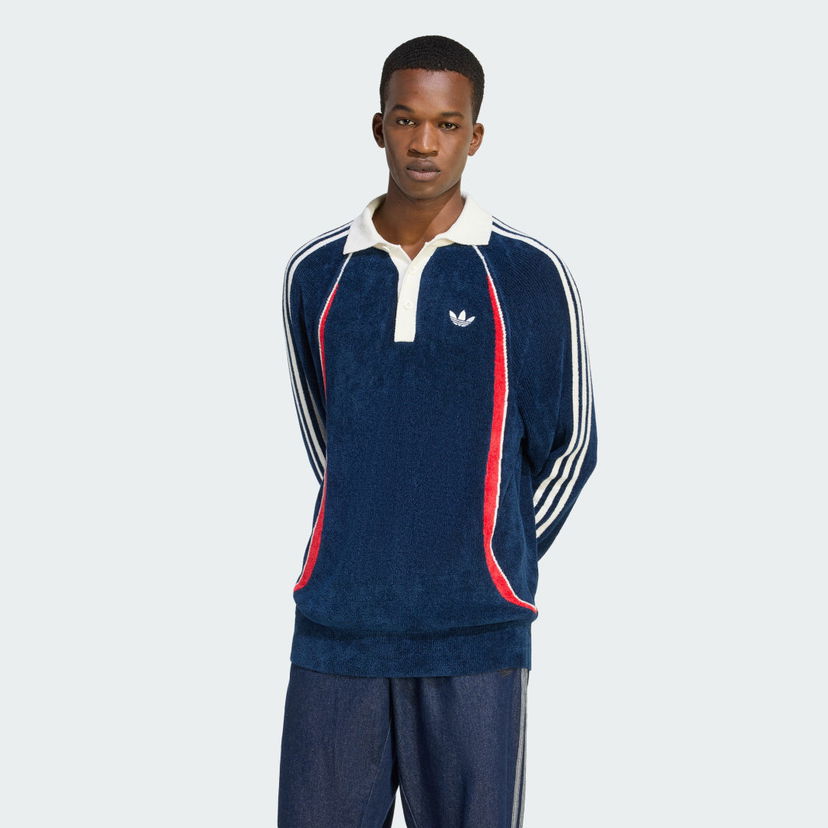 Polo majica adidas Performance Teamgeist Retro Remix Polo Shirt Modra | KR7657