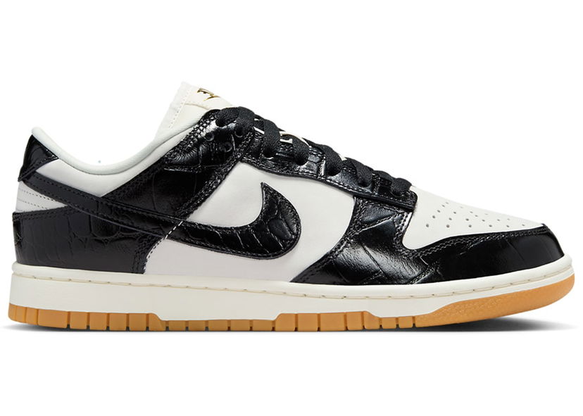 Superge in čevlji Nike Dunk Low LX Black Croc W Črna | FJ2260-003