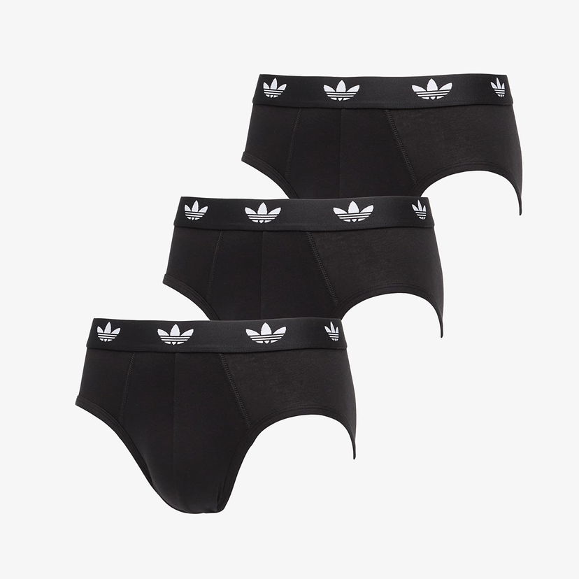 Oblačila in dodatki adidas Originals Brief 3-Pack Black Črna | 4AR001-000