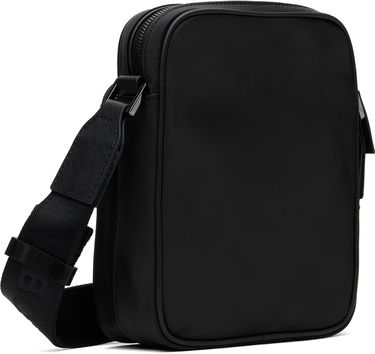 Torba za čez ramo BOSS BOSS Twill Reporter Bag with Double B Monogram Črna | 50523462, 3