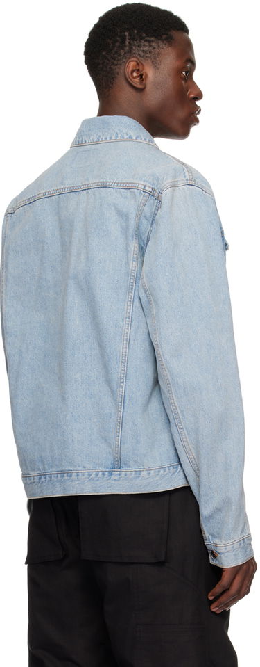 Jakna We11done We11done Embroidered Denim Jacket Modra | WD-DJ1-24-367-U-IC, 2