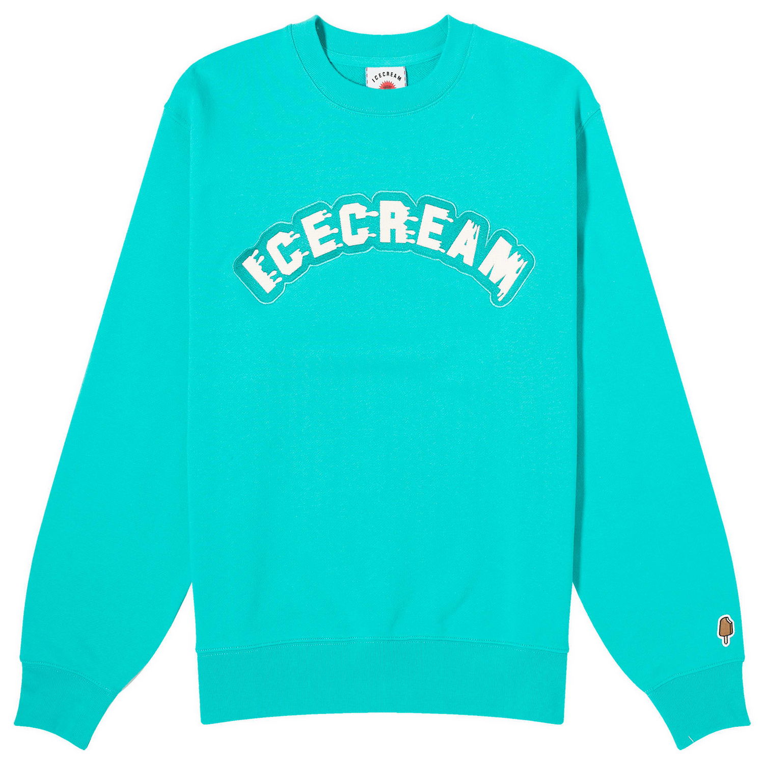 Pleteni pulover BBC IceCream Drippy Sweatshirt, Size Small Turkizna | IC24224-BL, 1