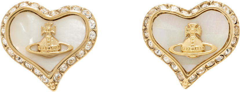 Uhani Vivienne Westwood Vivienne Westwood Petra Heart Earrings Kovinski | 62010074-02R782-
