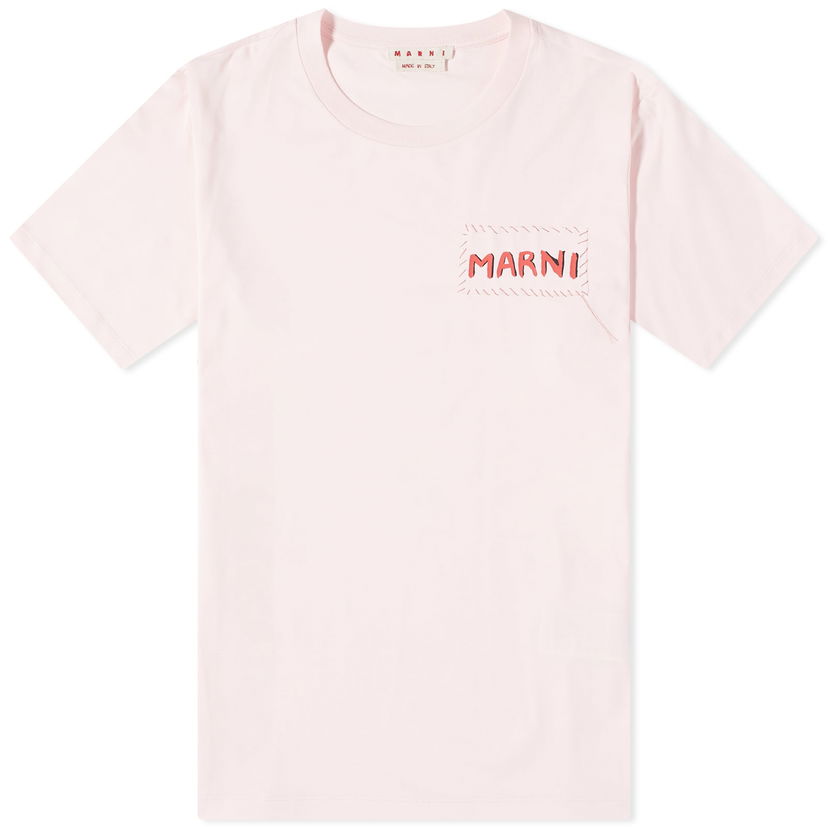 Majica Marni Stitch Logo T-Shirt Roza | HUMU0198X0-UTC017-00C13