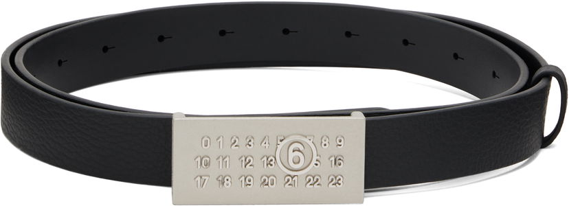 Pasovi Maison Margiela MM6 Maison Margiela Numeric Belt Črna | SA6TP0010 P8332