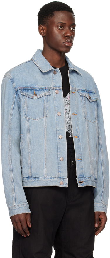 Jakna We11done We11done Embroidered Denim Jacket Modra | WD-DJ1-24-367-U-IC, 1