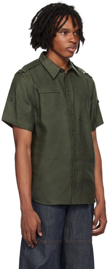 Srajce Helmut Lang Helmut Lang Epaulet Shirt Zelena | O04HM505, 1