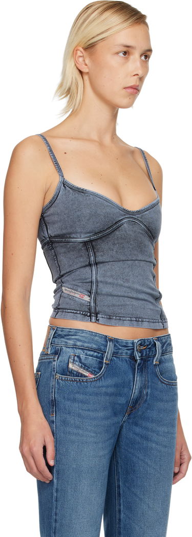 Krop-top Diesel Distressed Denim T-Ony Camisole Top Modra | A18361 0KIBY, 1