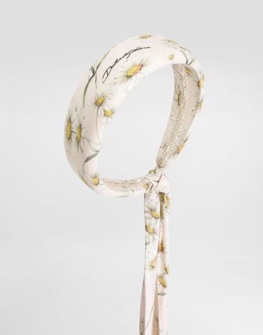 Šala Dolce & Gabbana Dolce & Gabbana Daisy-Print Headband with Tails Bež | LB3L63FS8DKHF5RI, 2