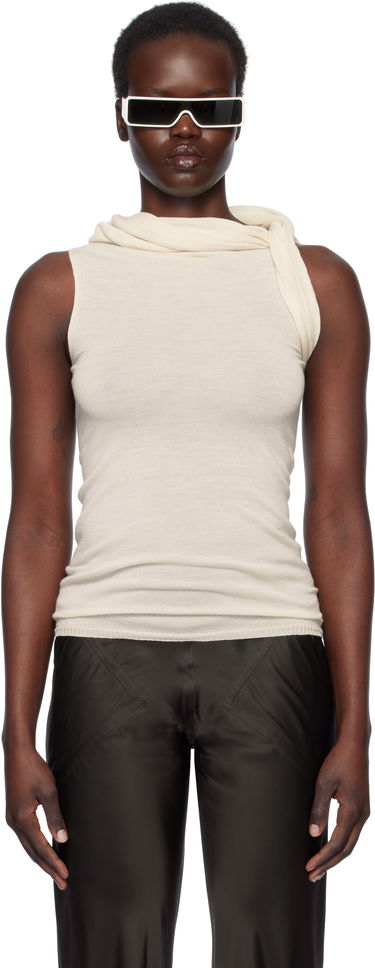 Majica brez rokavov Rick Owens Rick Owens Hollywood Banded Tank Top Bež | RP01E7666 M, 0