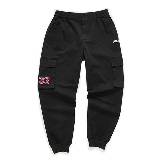 Cargo hlače FILA Casual Knitted Trousers Črna | T11M042804F-BK