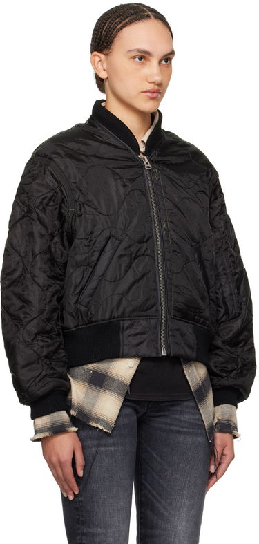 Bomber jakna R13 R13 Quilted Bomber Jacket Črna | R13WR145-BREF, 1