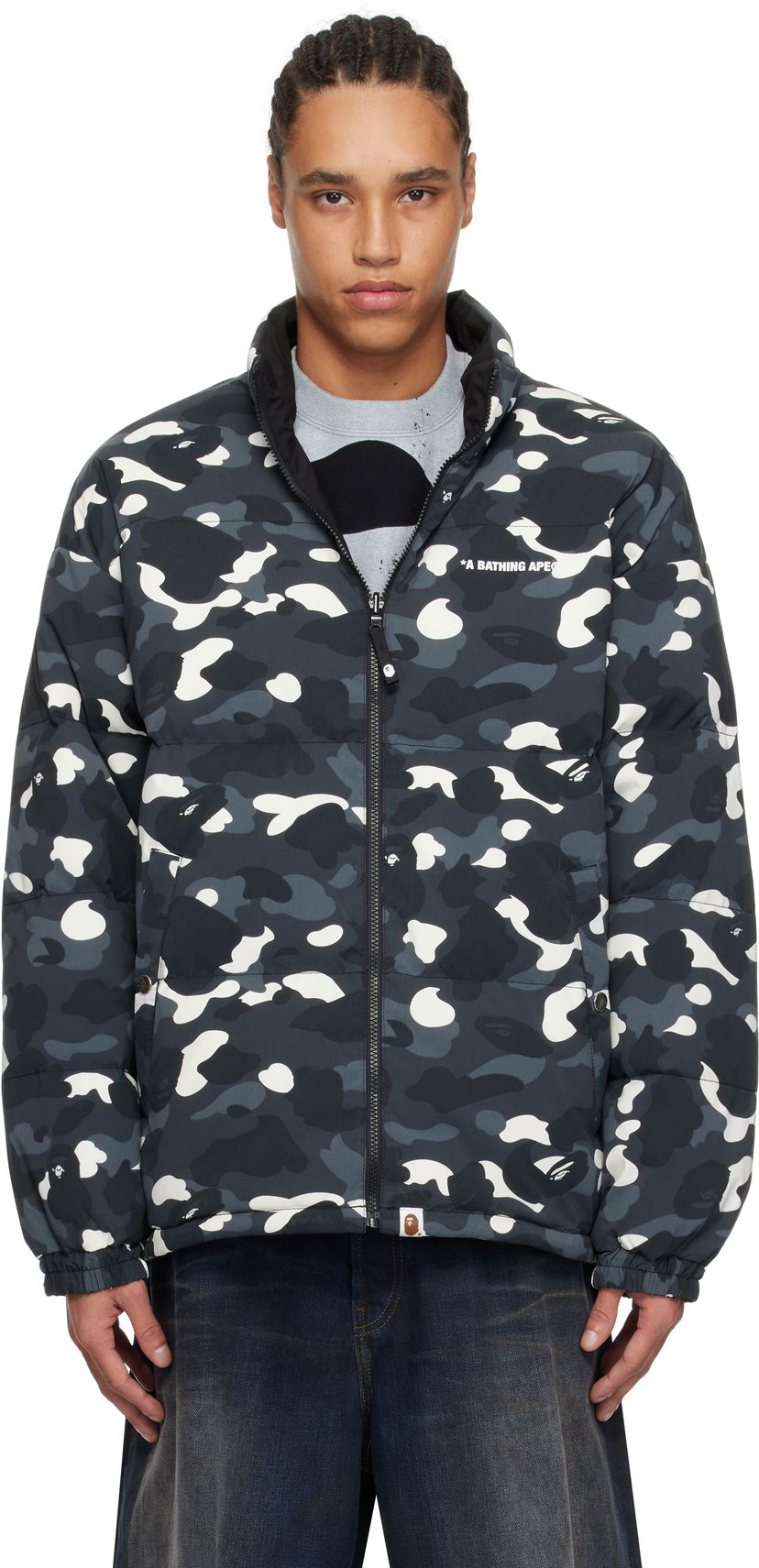 Puhovka BAPE A Bathing Ape City Camo Reversible Down Jacket Večbarvna | 001DNK801008M