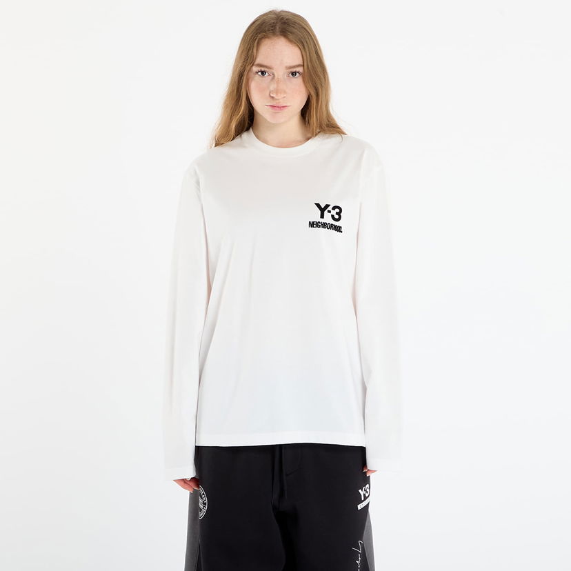 Majica Y-3 Y-3 x Neighborhood Logo Long Sleeve Tee Bela | JX7455