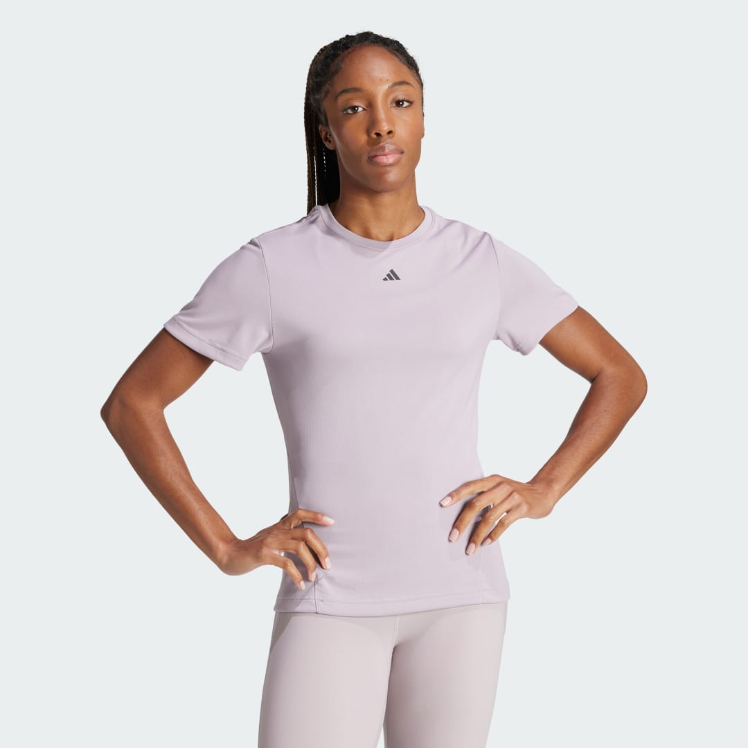Majica adidas Performance Designed for Training HEAT.RDY HIIT Tee Lila | IU1122, 0