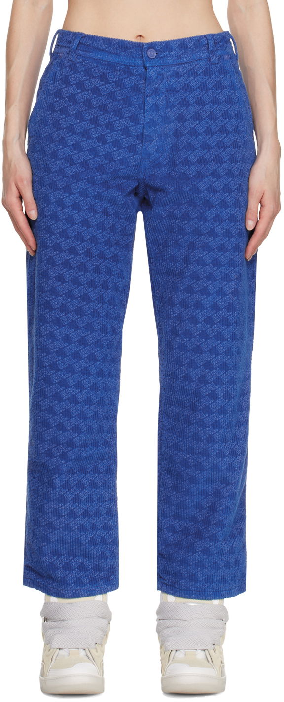 Hlače ERL Padded Trousers Modra | ERL05P001