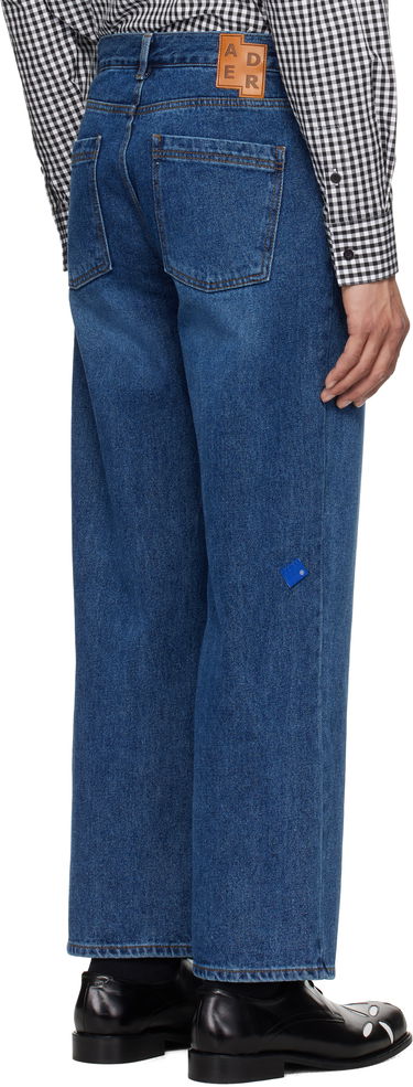 Kavbojke ADER ERROR ADER error Sig; TRS Tag 01 Wide-Leg Jeans Modra | BO42FYJE0101BL, 2