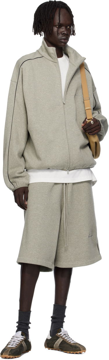 Jakna Fear of God Fear of God ESSENTIALS Modern Fit Fleece Track Jacket Siva | 202SP256895F, 3