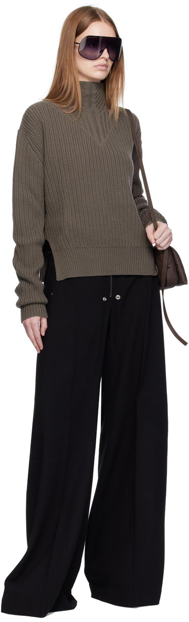 Pleteni pulover Rick Owens Rick Owens Concordians Fisherman Turtleneck Rjava | RP02E4648 KWV, 3