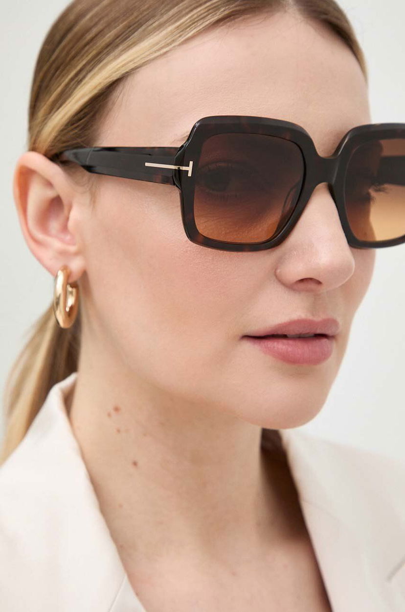 Sončna očala Tom Ford Tom Ford FT1082 Square Sunglasses Rjava | FT1082.5452F