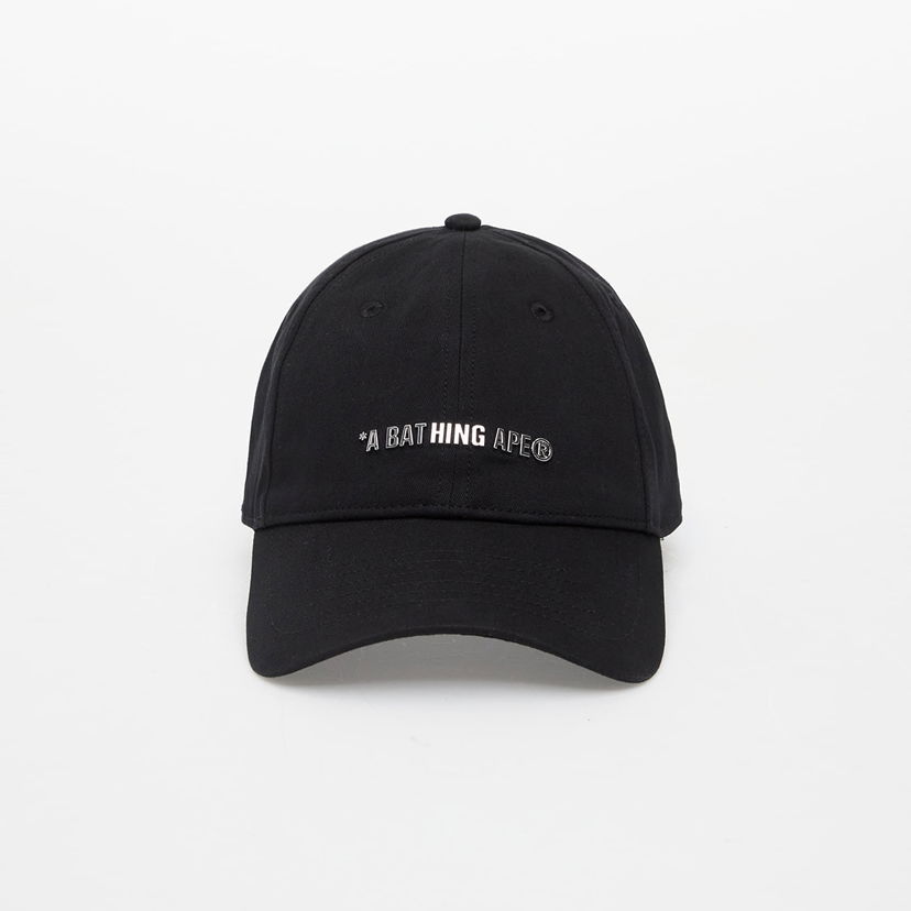 Kapa BAPE A BATHING APE Metal Logo Pin Cap Black Črna | 001CPK301307M BLK