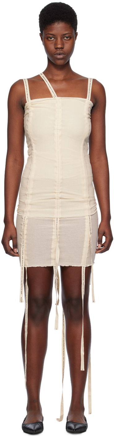 Obleke Baserange Strap Tank Top Dress Bež | TOHS-RB-SP24