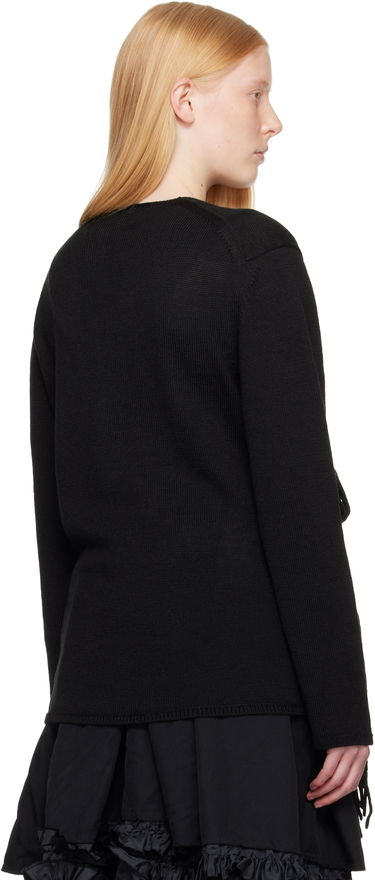 Pleteni pulover Comme des Garçons Homme Plus Acrylic Wool Jersey Knot Sweater Črna | PO-N001-051, 2